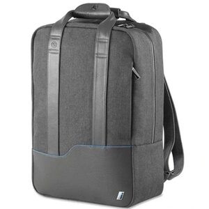 BMW iSeries gray backpack/bright blue interior. new without tags. 12”x17”x5”
